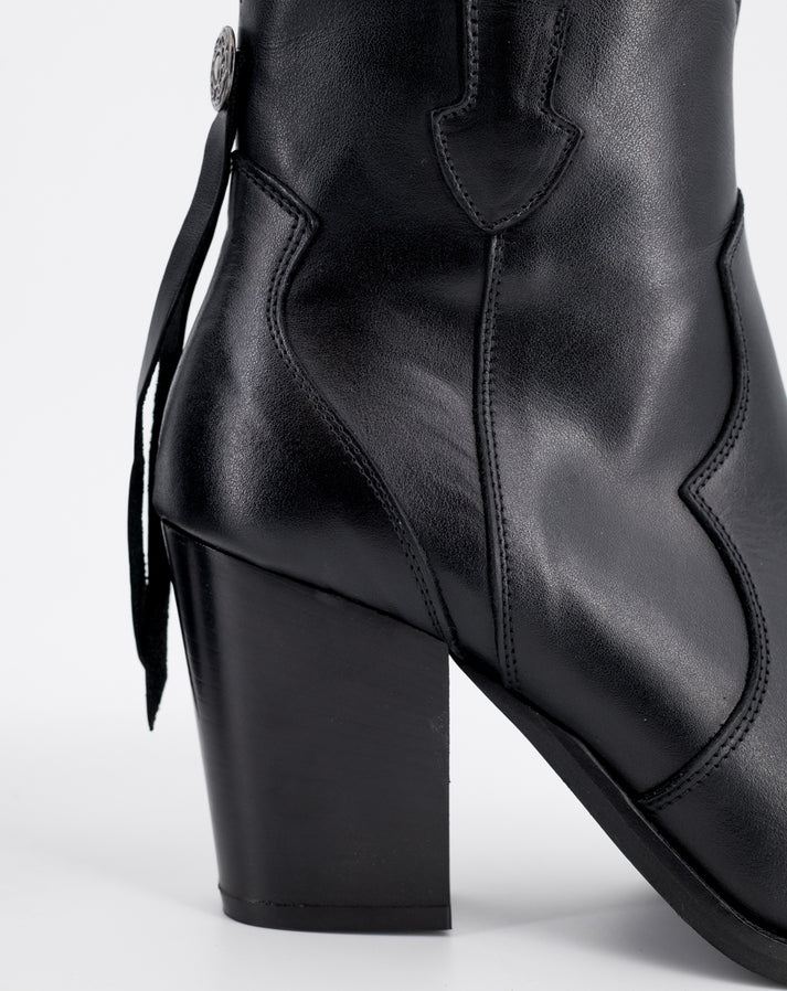 Stelio Malori 1045 stivaletto donna in pelle nero - immagine 4