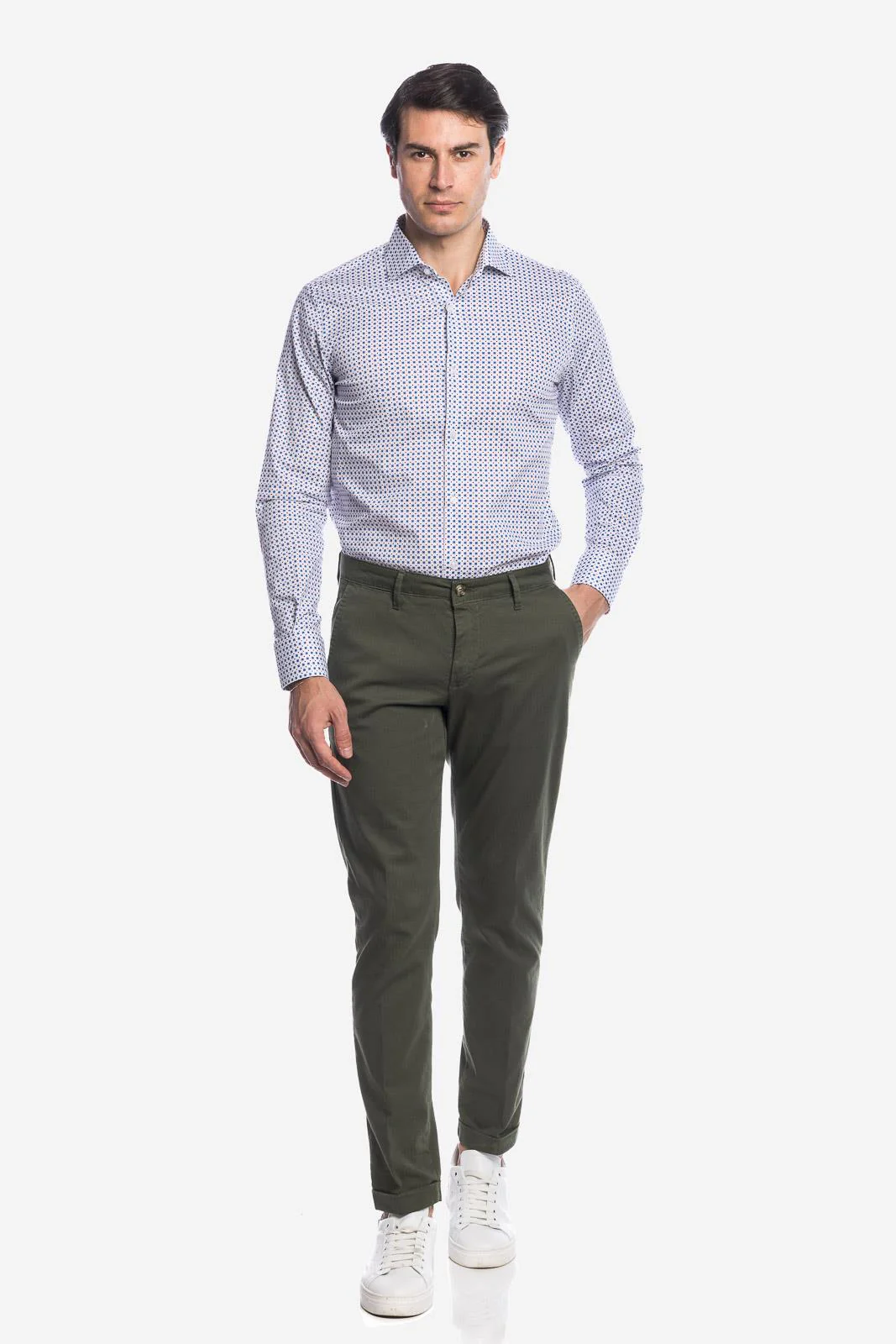 PANTALONE DI RASO COTONE ARMATURATO - immagine 9