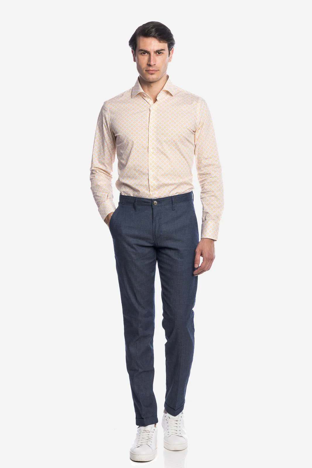 PANTALONE DI RASO COTONE FRESCO - immagine 3