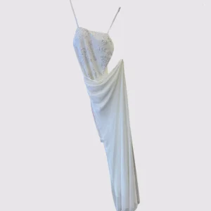 Abito composto da body con Pailettes e gonna lunga