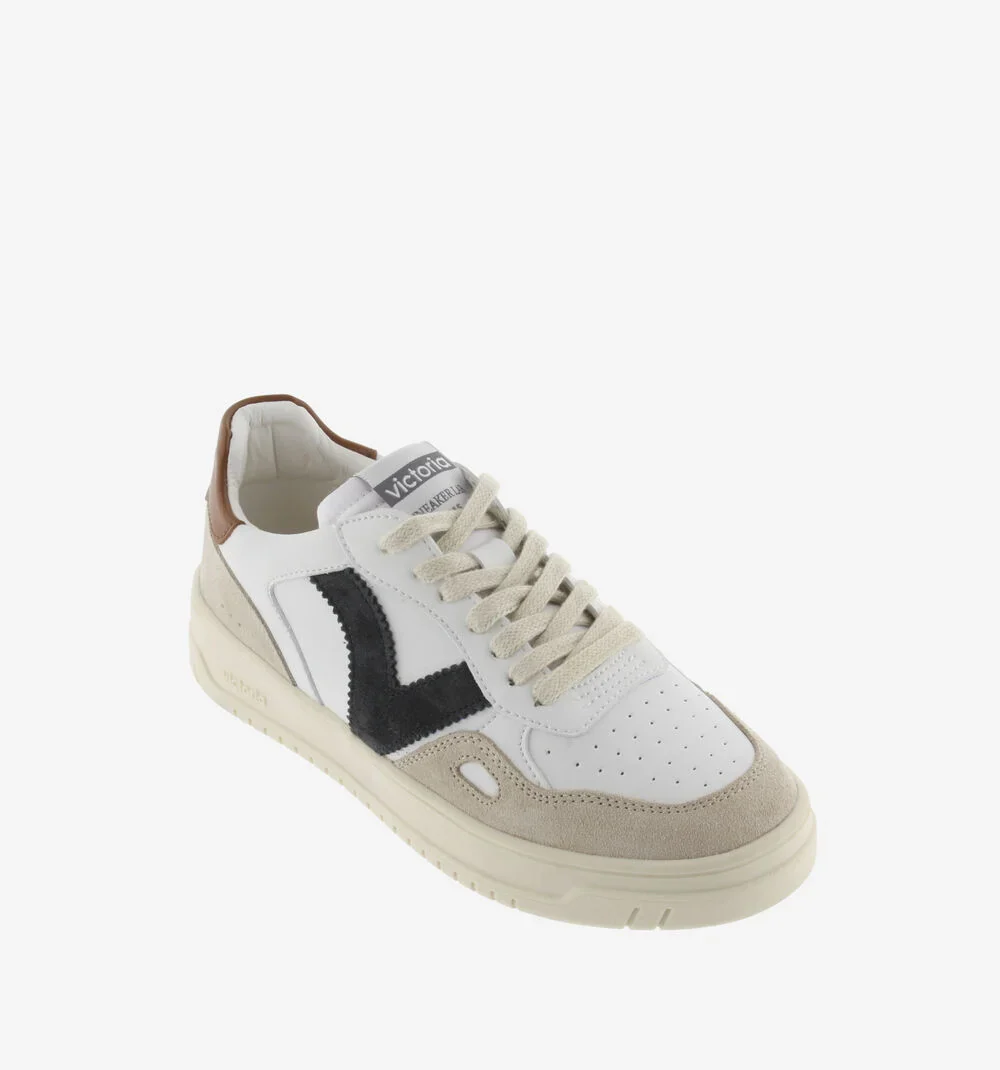 VICTORIA 1257101 SEUL SNEAKERS DA UOMO EFFETTO PELLE E SUOLA CUOIO