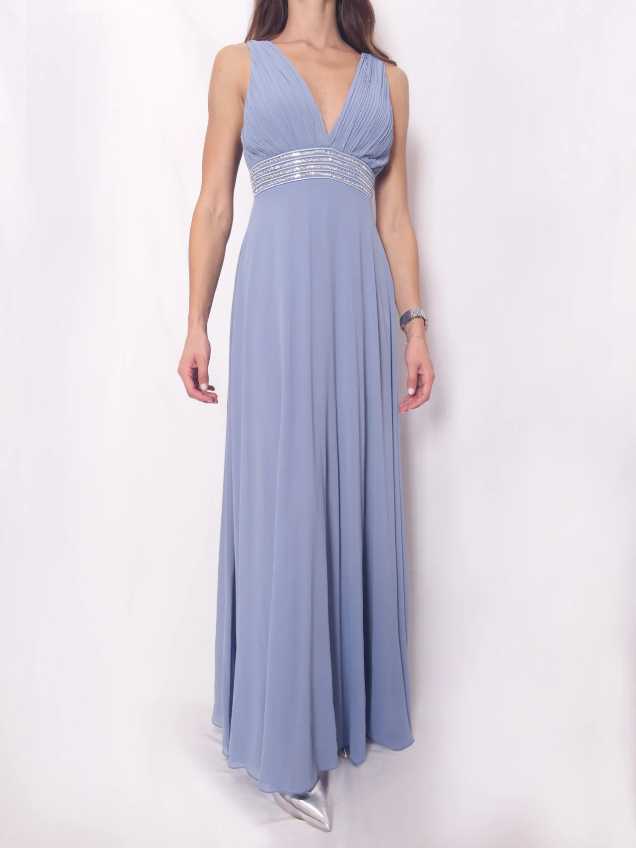 Abito con strass in vita - immagine 3