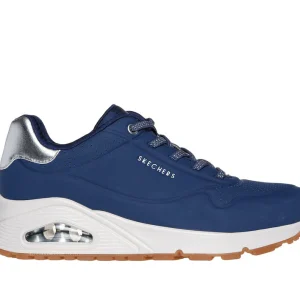 Skechers 155196 Uno - Shimmer Away donna blù navy/argento