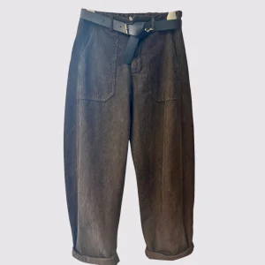 Pantalone in velluto marrone Susy Mix