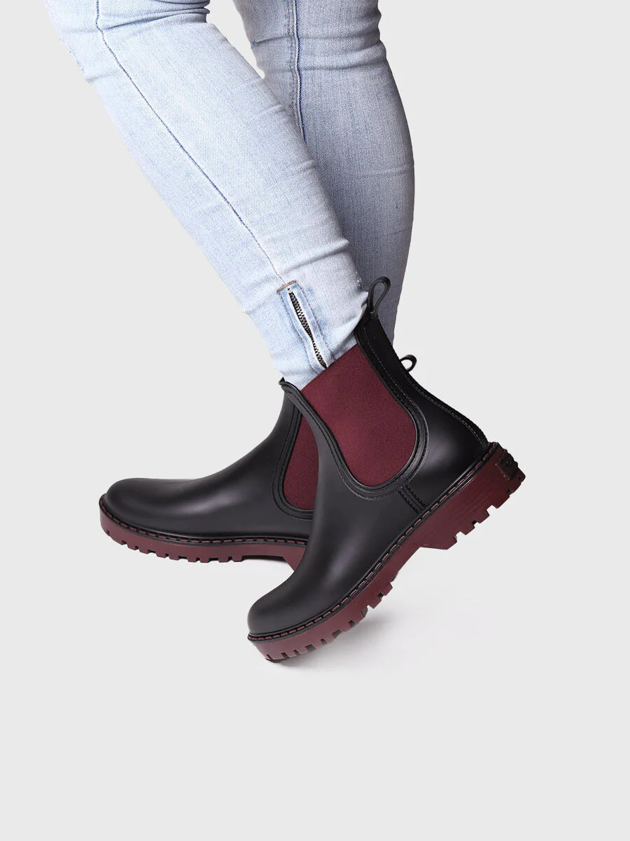 Toni Pons Cavour stivaletto chelsea in gomma vino - immagine 4