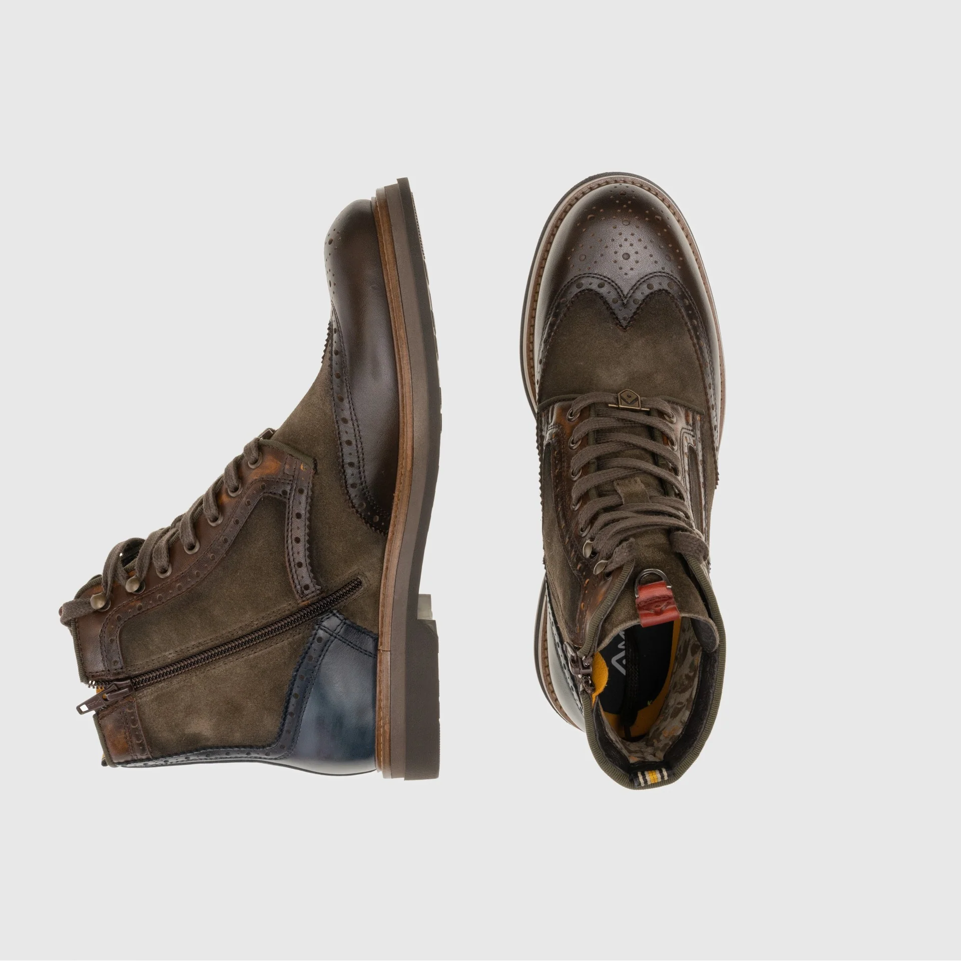 Ambitious 12432 stivaletto BTR Brogue Boots muschio - immagine 4