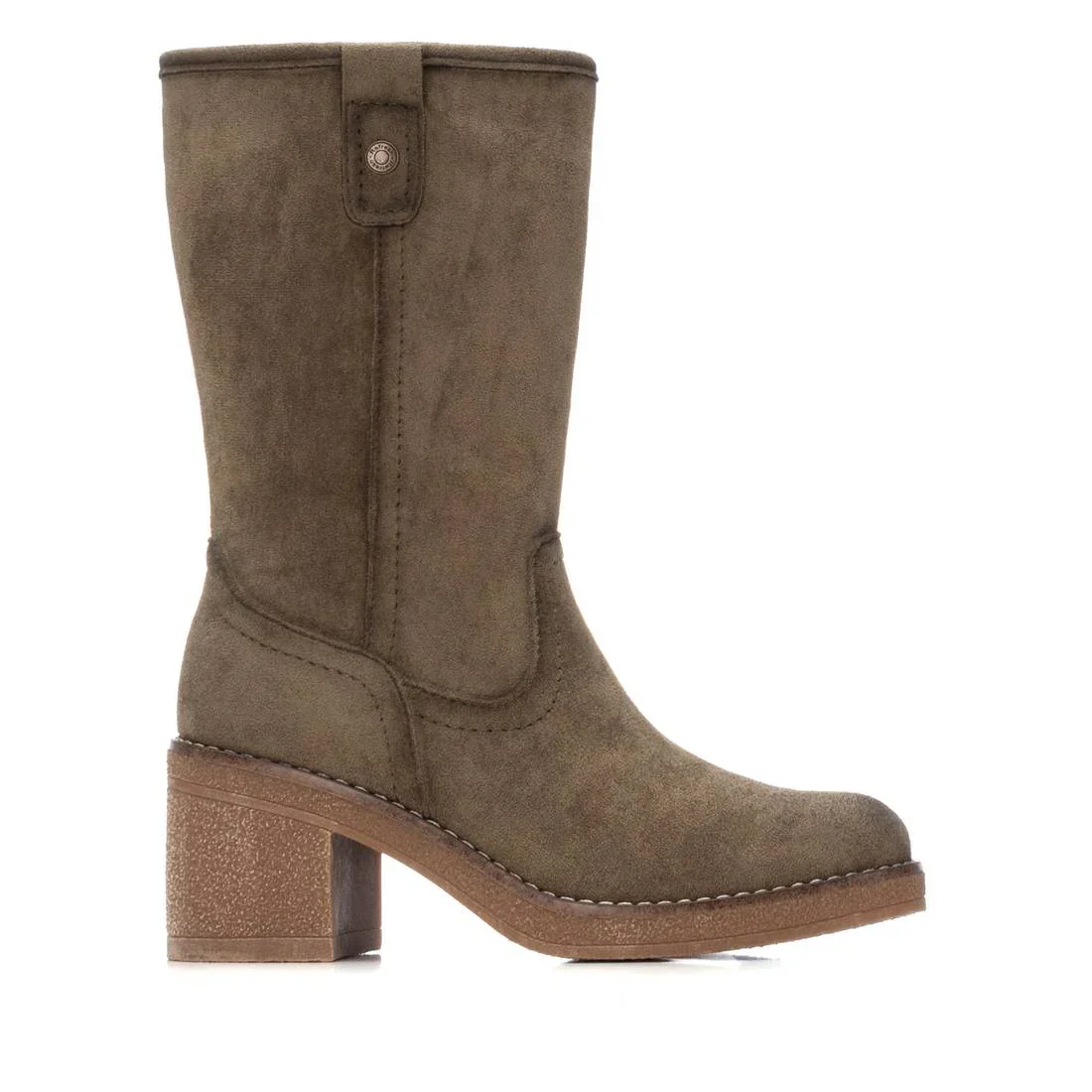 Refresh 17304002 Stivale donna con tacco kaki - immagine 2