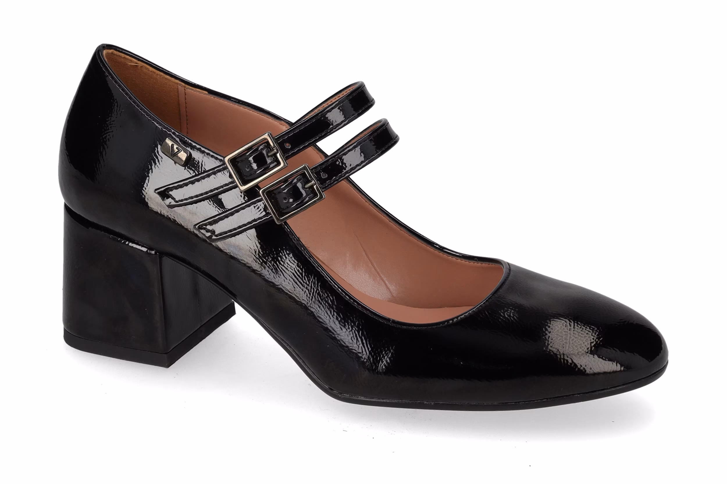 Valleverde 19231 dècolletè in vernice nera o bordeaux - immagine 2