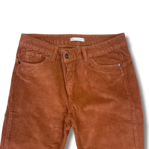 Pantalone di velluto mattone