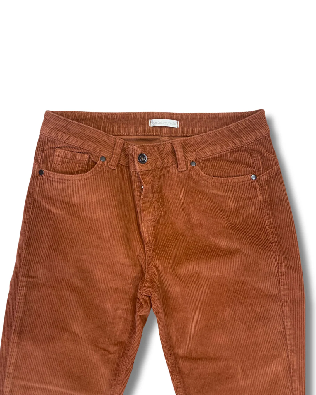 Pantalone di velluto mattone - immagine 2