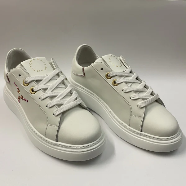 TONAKAI SKLDSW32 SNEAKERS IN PELLE BIANCA - immagine 5