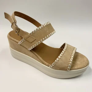 MELLUSO R80522 SANDALO IN PELLE SCAMOSCIATA BEIGE