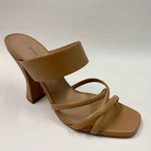 STELIO MALORI NADINE 2 SANDALO CON FASCIA IN NAPPA CAMEL