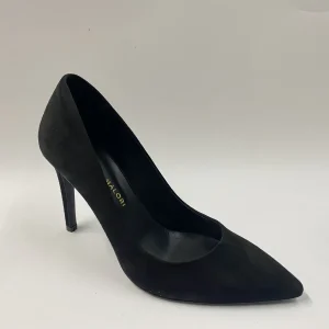 FREMILLU CRISTAL 7 DECOLLETE IN VELOUR NERO TACCO 7