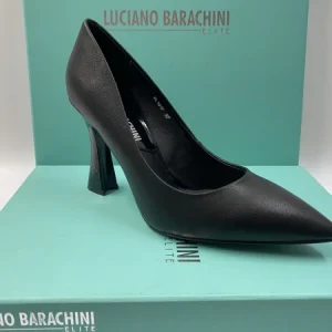 LUCIANO BARACHINI ML161 DECOLLETE TACCO 7 IN PELLE NERO