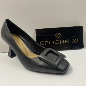 EPOCHE' XI 2253 DECOLLETE CON FIBBIA IN PELLE NERO