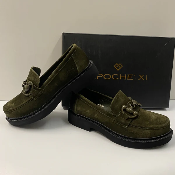 EPOCHE' XI 3706 MOCASSINO DONNA IN PELLE SCAMOSCIATA VERDE - immagine 4