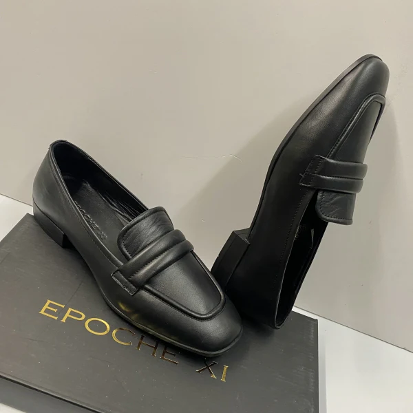 EPOCHE' XI 2220 MOCASSINO BASSO DONNA IN PELLE NERO - immagine 4