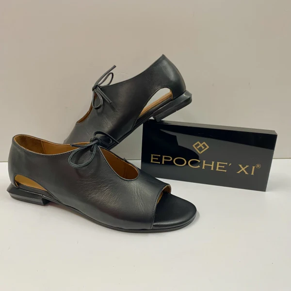 EPOCHE' XI 23001 STRINGATA BASSA DONNA IN PELLE NERO - immagine 4