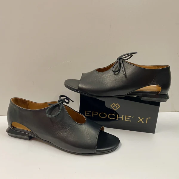 EPOCHE' XI 23001 STRINGATA BASSA DONNA IN PELLE NERO - immagine 5