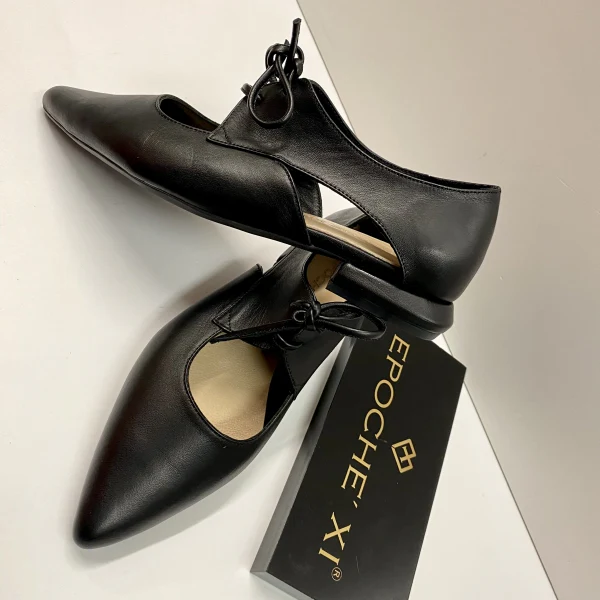 EPOCHE' XI 23205 STRINGATA BASSA DONNA IN PELLE NERO - immagine 5