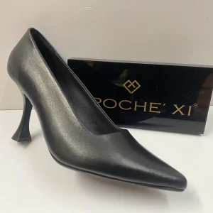 EPOCHE' XI 2303 DECOLLETE A TACCO ALTO IN PELLE NERO