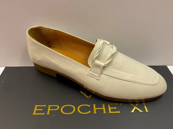 EPOCHE' XI 23120 MOCASSINO BASSO DONNA IN PELLE CREMA - immagine 2
