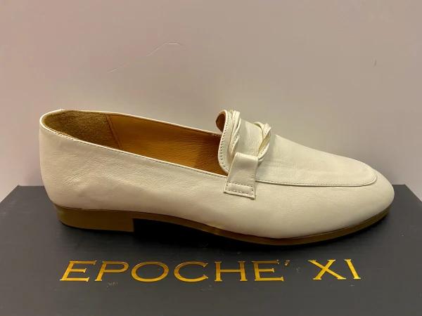 EPOCHE' XI 23120 MOCASSINO BASSO DONNA IN PELLE CREMA - immagine 3