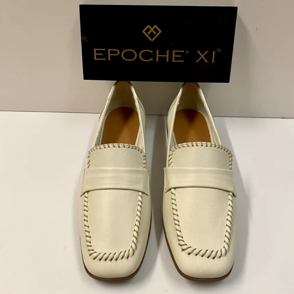 EPOCHE' XI 23551 MOCASSINO DONNA CON CUCITURE IN PELLE CREMA - immagine 5