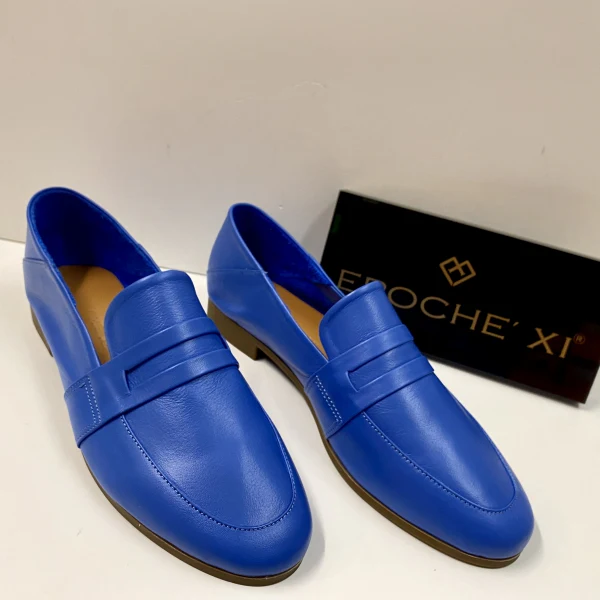 EPOCHE' XI 23112 MOCASSINO BASSO DONNA IN PELLE BLUETTE - immagine 4