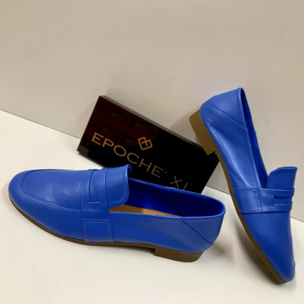 EPOCHE' XI 23112 MOCASSINO BASSO DONNA IN PELLE BLUETTE - immagine 5