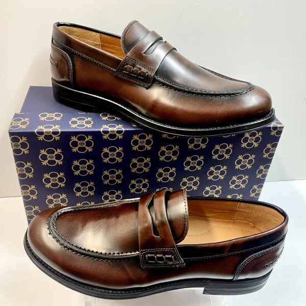 FRANZINI 80116 MOCASSINO IN PELLE ABRASIVATA BROWN - immagine 4