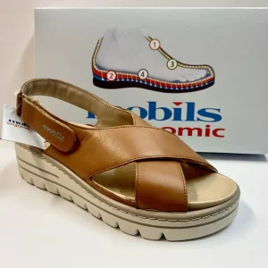 MEPHISTO CORDELIA SANDALO COMODO DOPPIA FASCIA BRANDY