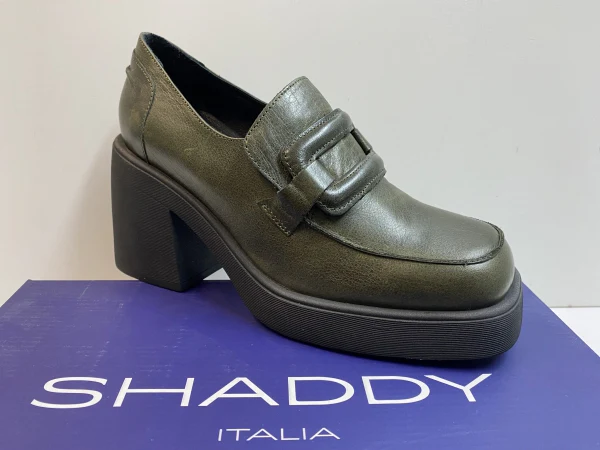 SHADDY 100235035 MOCASSINO DONNA IN PELLE KAKI