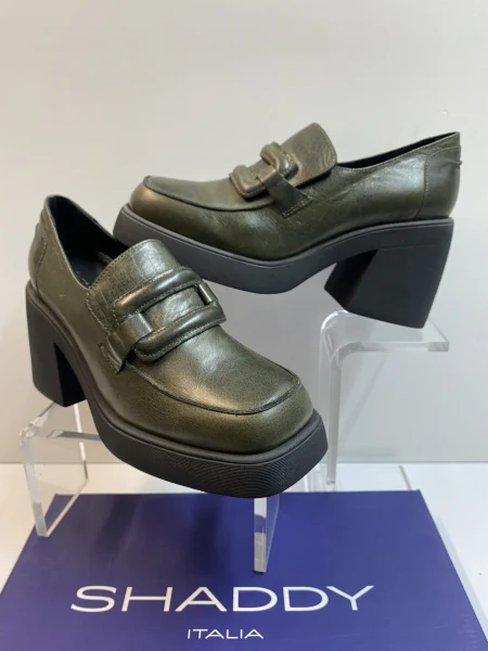 SHADDY 100235035 MOCASSINO DONNA IN PELLE KAKI - immagine 4