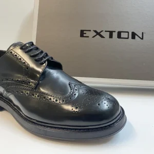 EXTON 271 DERBY DUILIO UOMO ABRASIVATO NERO