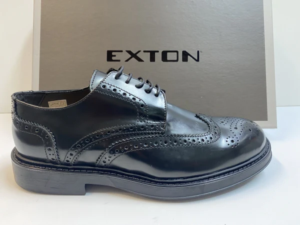 EXTON 271 DERBY DUILIO UOMO ABRASIVATO NERO - immagine 3