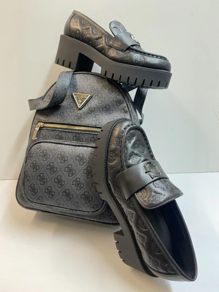 GUESS FL8WNY MOCASSINO DONNA CON APPLICAZIONE NERO - immagine 4