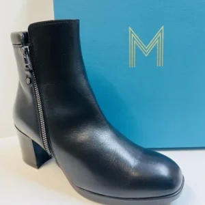 MELLUSO Z251 STIVALETTO DONNA IN PELLE NERO