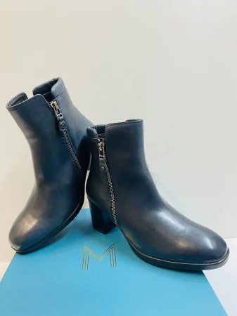 MELLUSO Z251 STIVALETTO DONNA IN PELLE NAVY - immagine 5