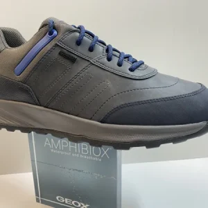 GEOX U26EZA 0MEK0 SNEAKERS MID CUT UOMO NAVY/GRAPHITE