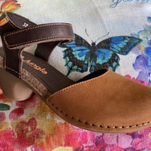 Jungla 7463 sabot donna in nabuk cuoio