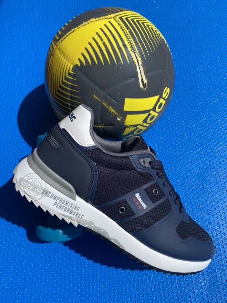 Blauer Hoxie02 sneakers in tessuto e pelle da uomo navy/white - immagine 2