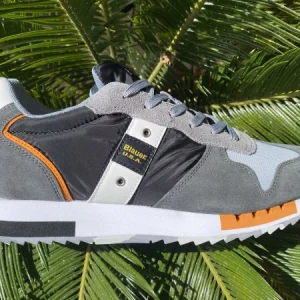 Blauer Queens01 sneakers in tessuto e pelle scamosciata black/grey