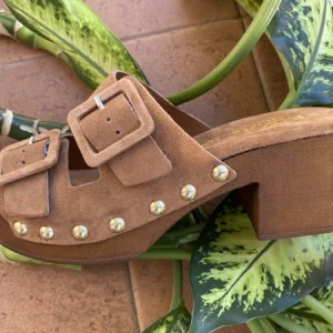 Kukka 2280 sandalo doppia fascia con fibbie cuoio