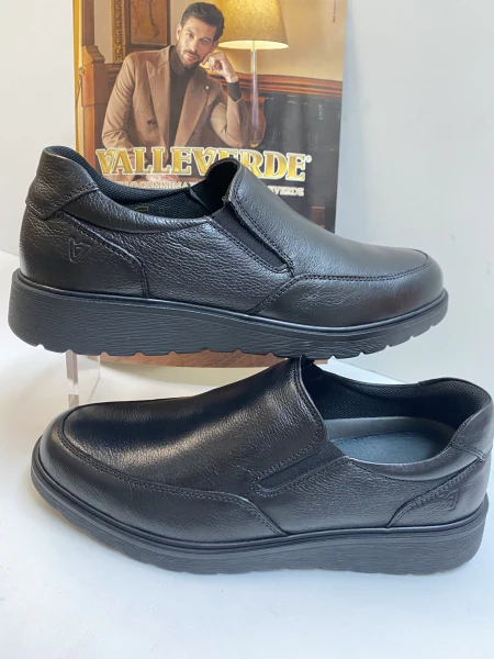 Valleverde 36834 mocassino uomo in nappa nero - immagine 4