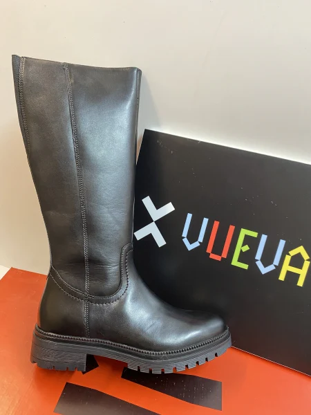 Vueba WB54H12 stivali donna nero con fondo in gomma - immagine 2