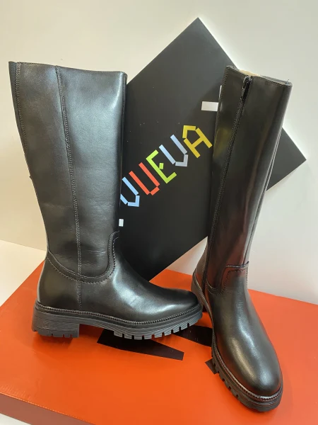 Vueba WB54H12 stivali donna nero con fondo in gomma - immagine 4