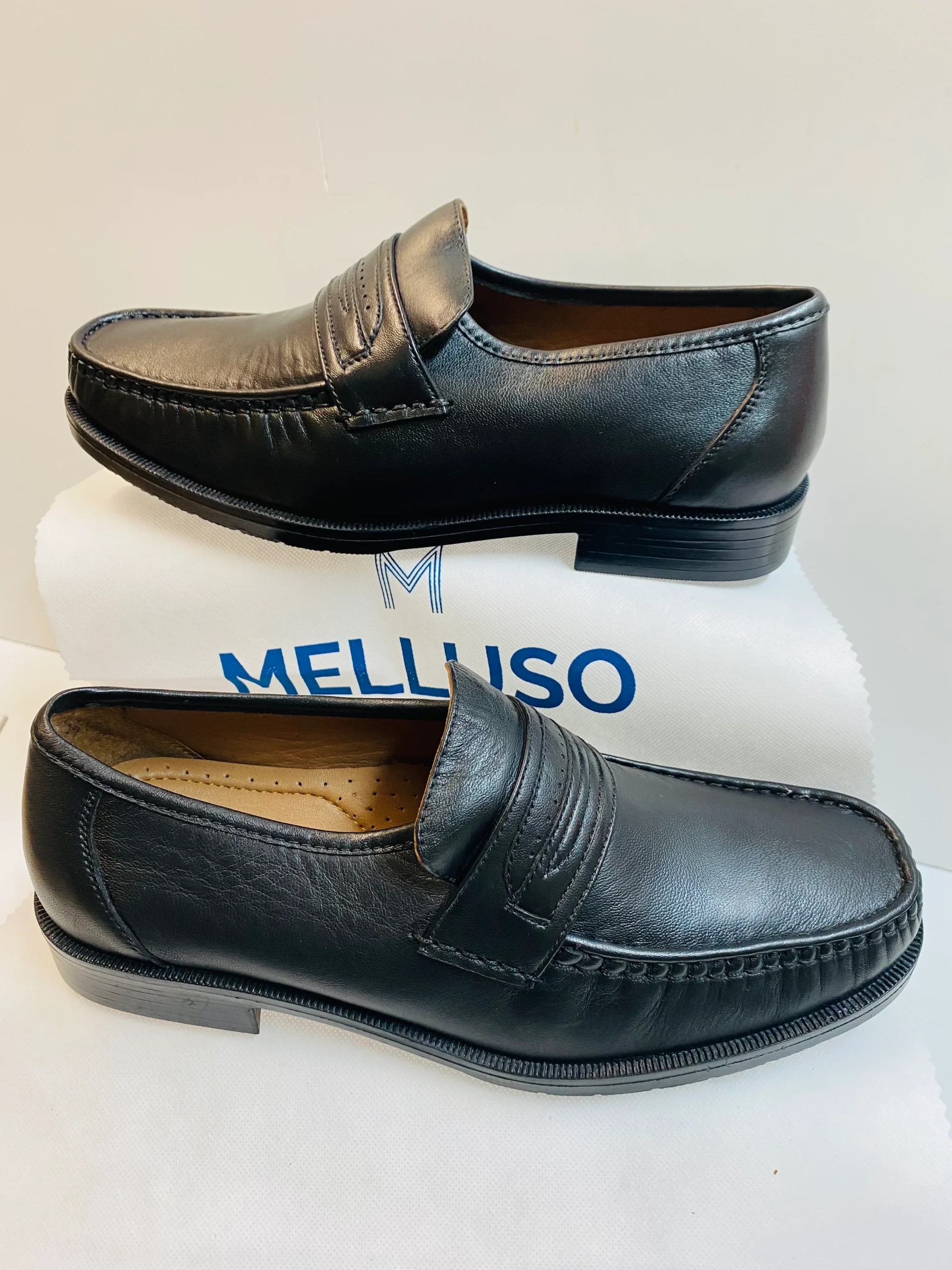 Melluso U36001 mocassino classico in pelle nera con plantare - immagine 3