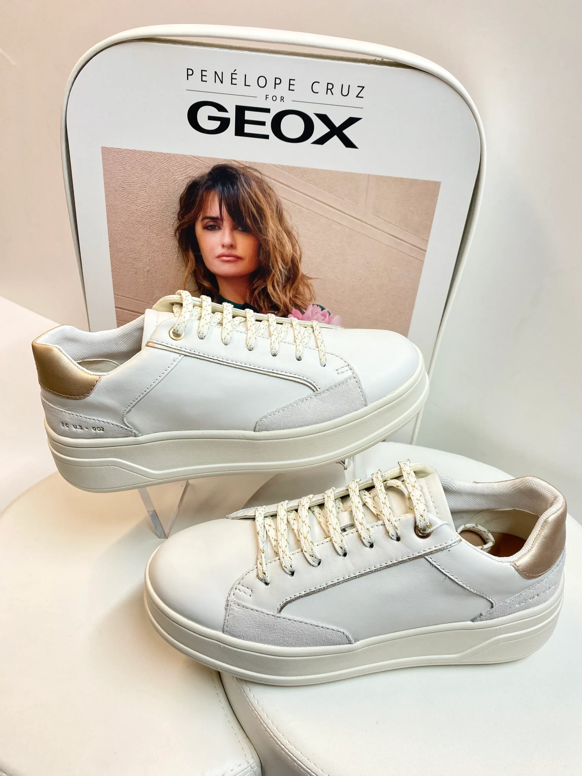 Geox D46WVE 08522 sneakers donna bianca - immagine 3